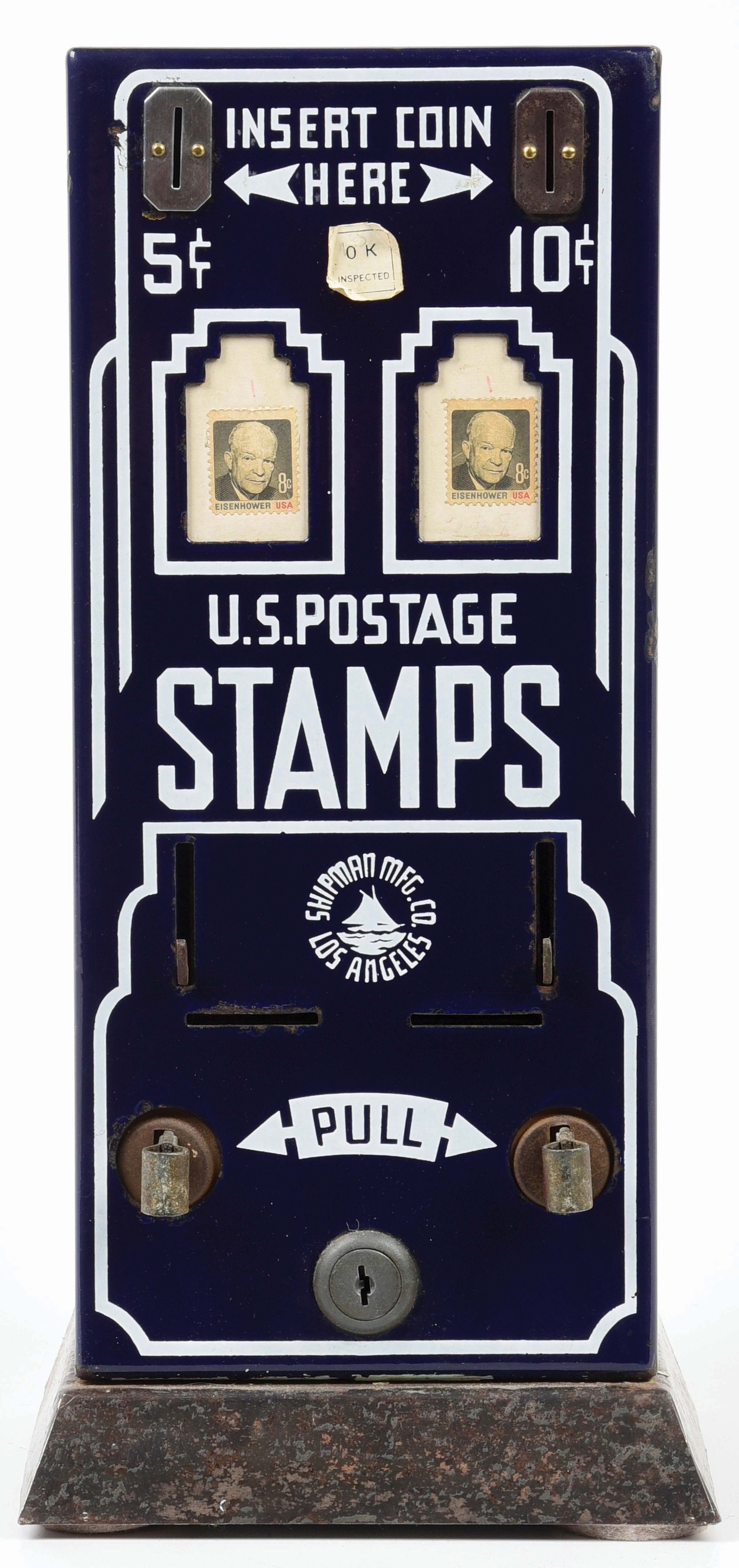 Lot Detail SHIPMAN STAMP VENDING MACHINE.