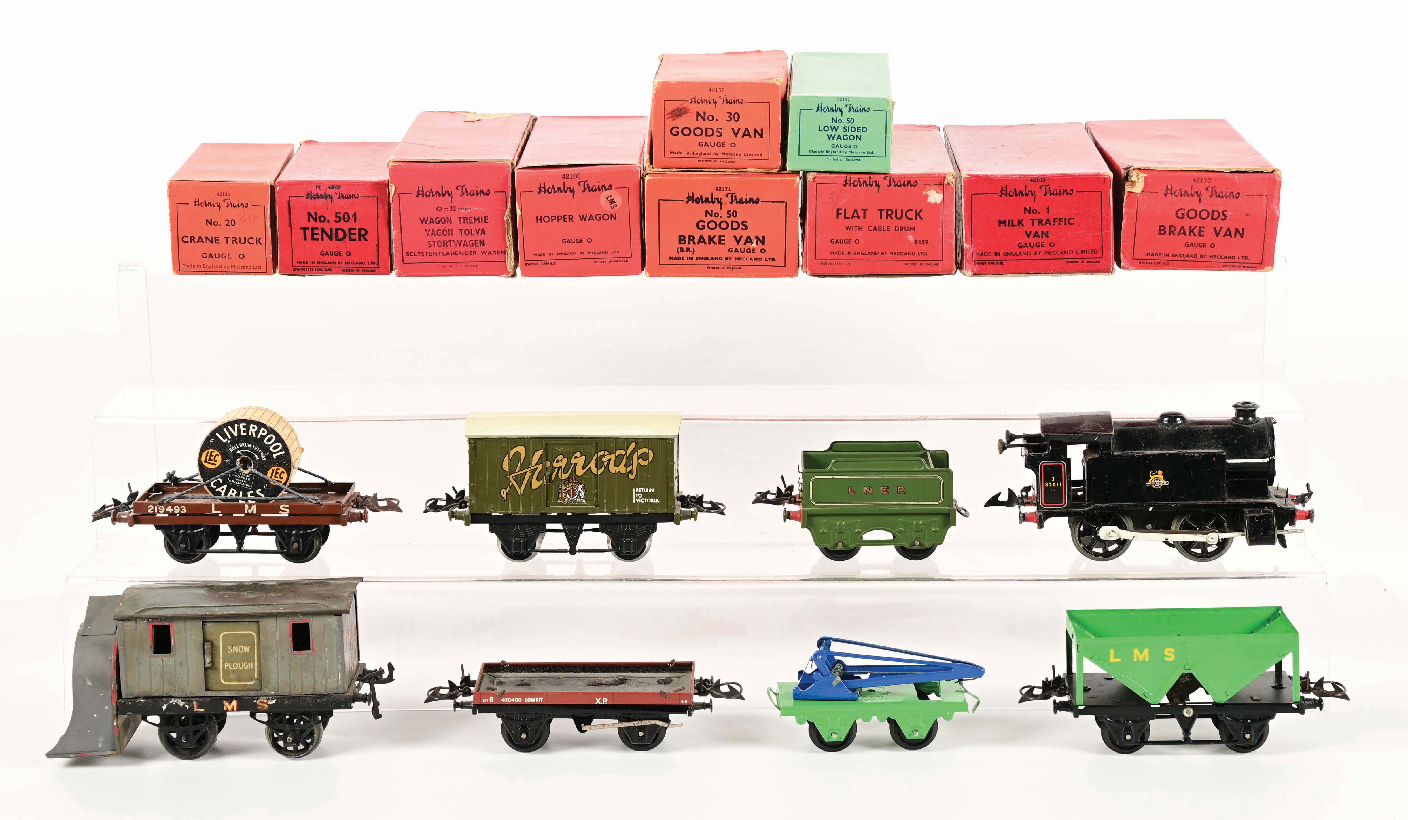Lot Detail LOT OF 12 "O" GAUGE HORNBY AND FREIGHT CARS.