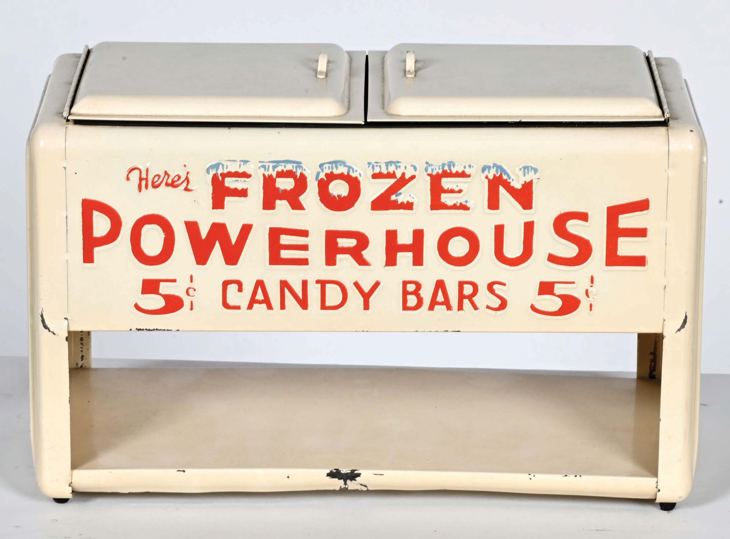 Lot Detail FROZEN POWERHOUSE CANDY BAR MINIATURE COOLER COUNTER TOP