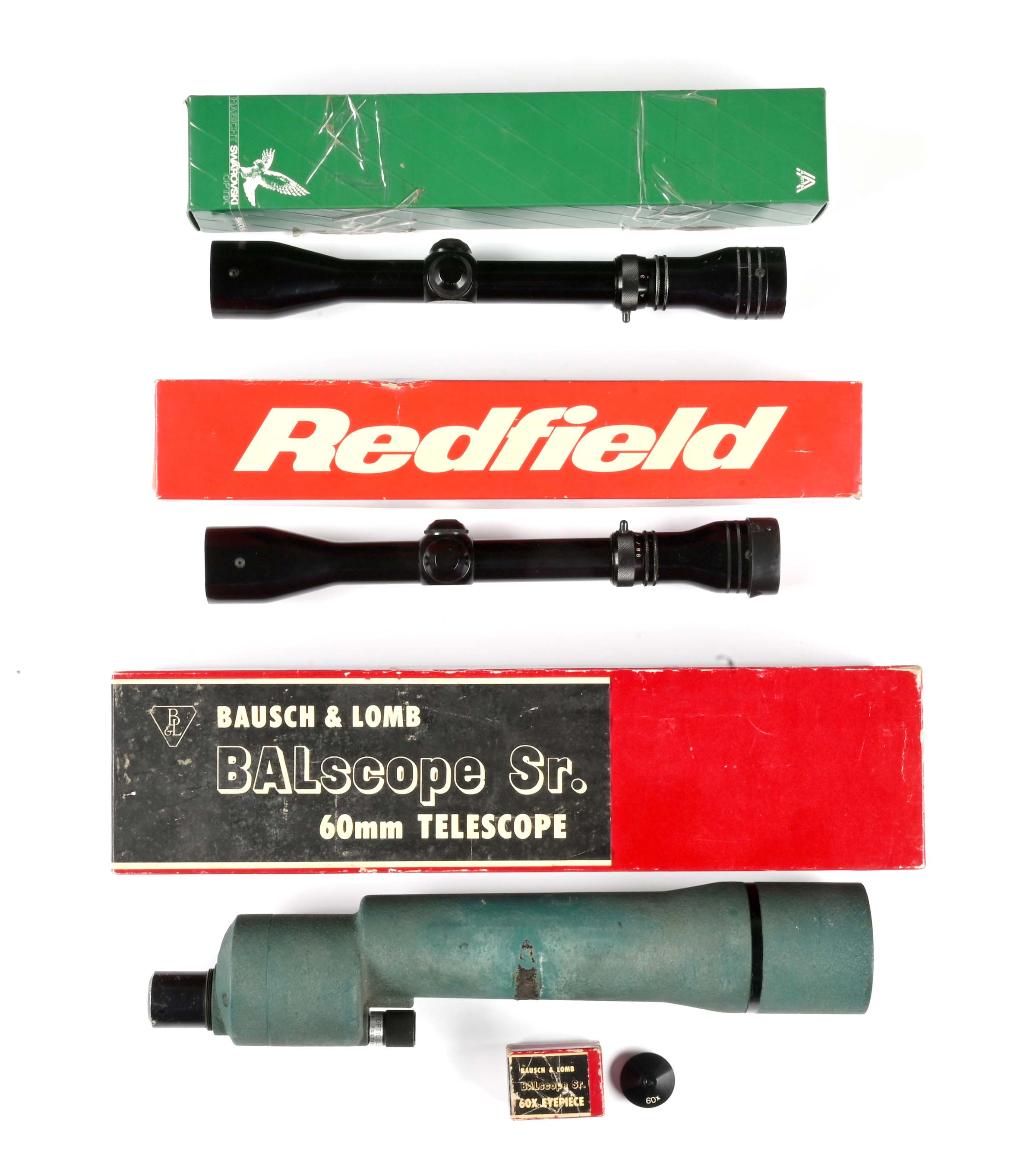 Lot Detail LOT OF 3 QUALITY VINTAGE OPTICS BY REDFIELD AND BAUSCH