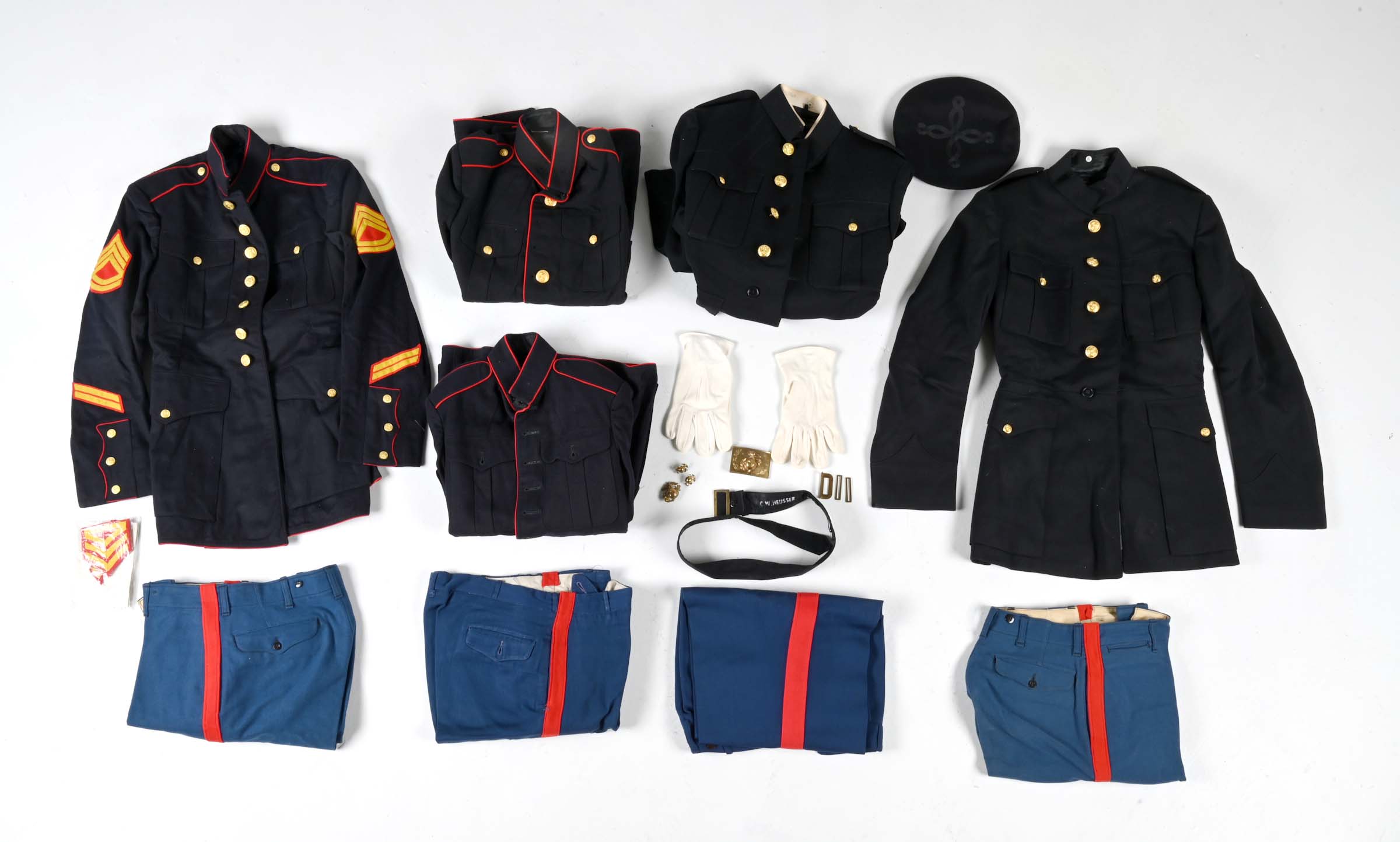 Lot Detail LOT OF US MARINE CORPS DRESS BLUES.