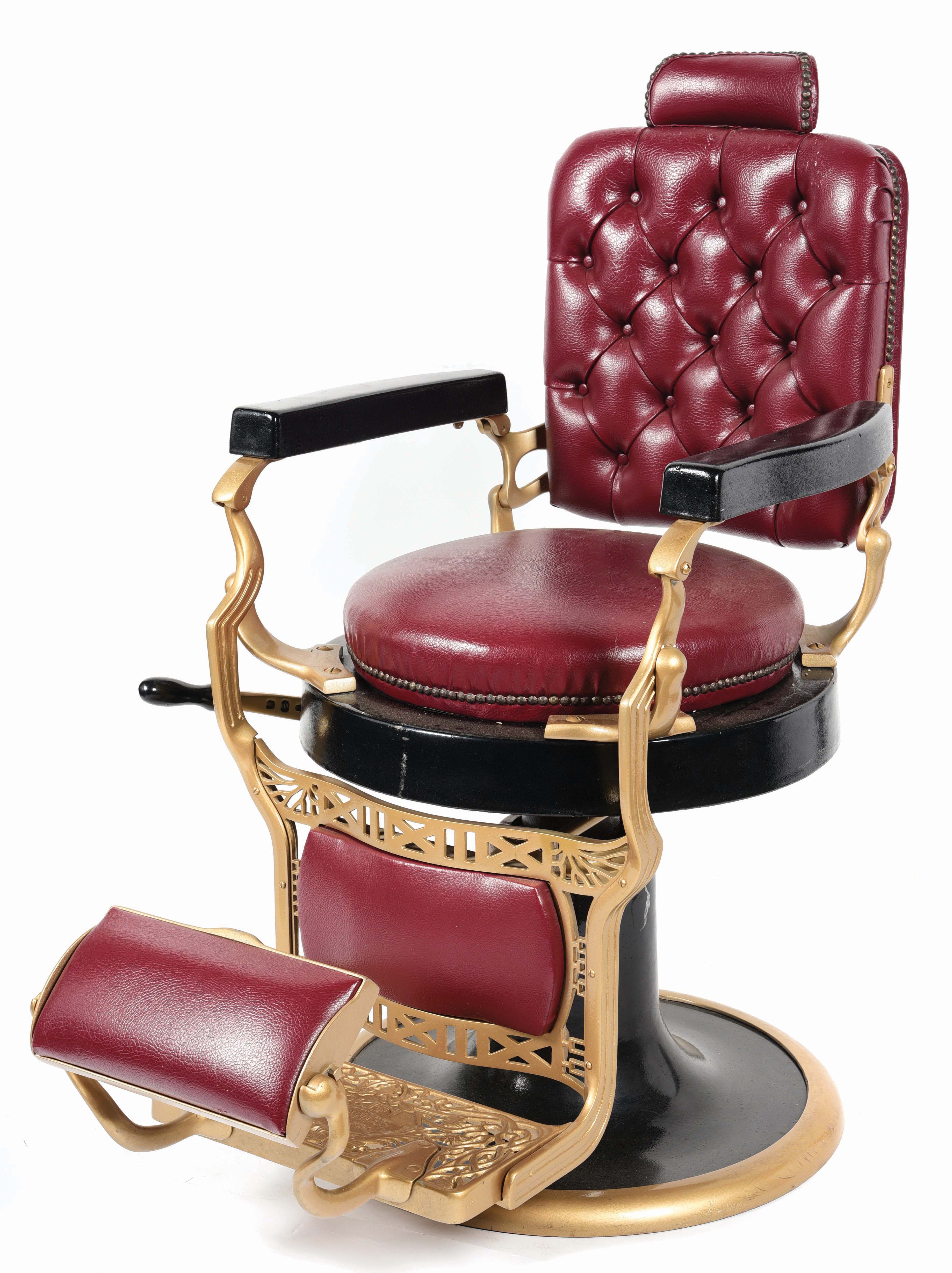 Lot Detail ANTIQUE KOKEN BARBER CHAIR.