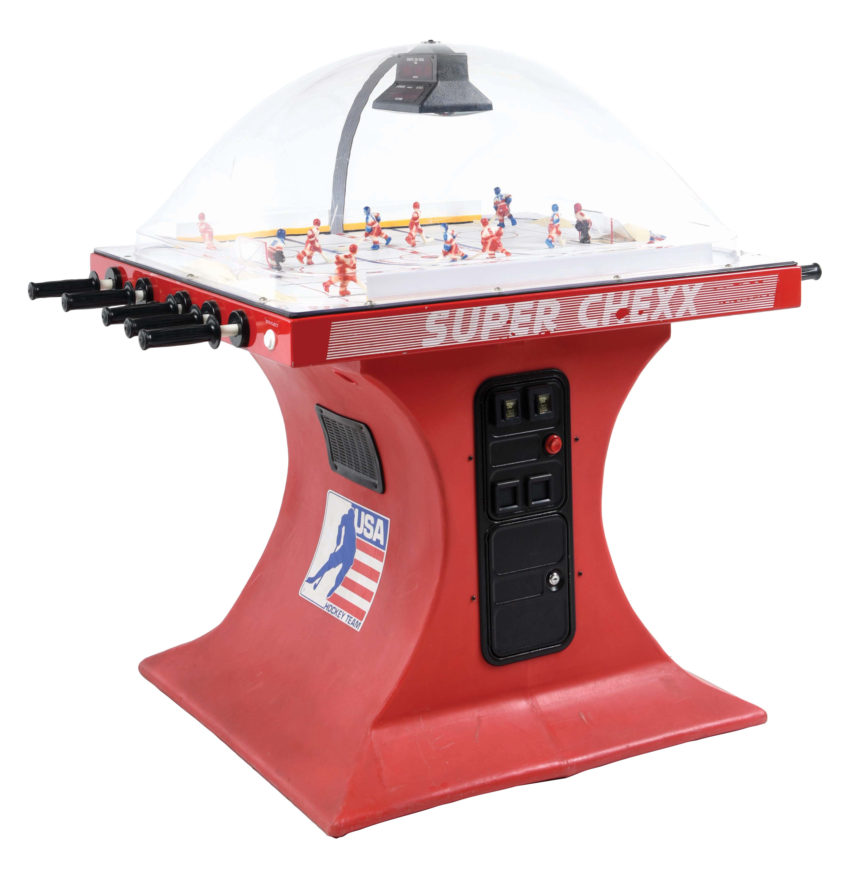 Lot Detail SUPER CHEXX BUBBLE HOCKEY ARCADE GAME.