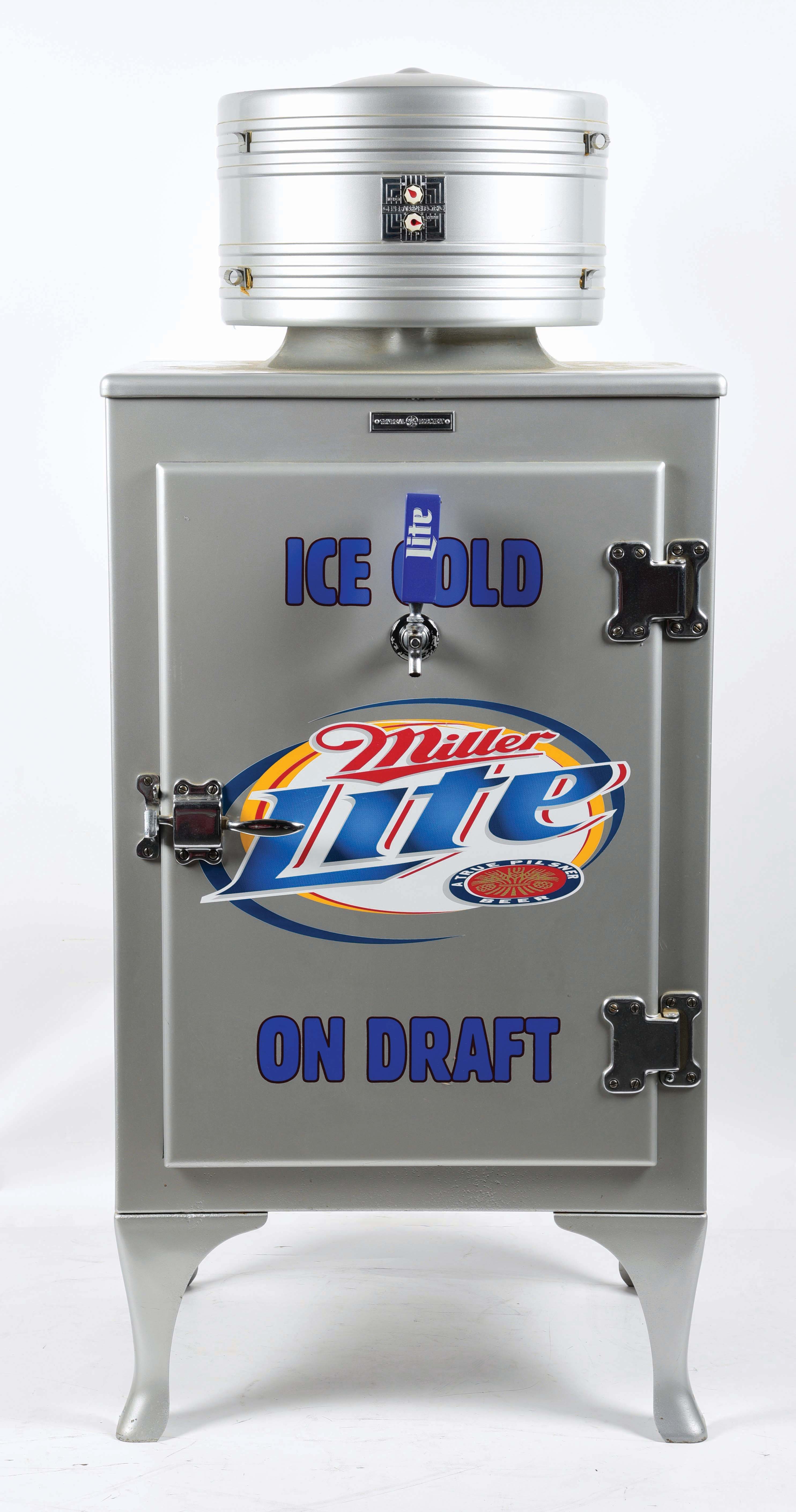 Lot Detail MILLER LITE ICE COLD REFRIGERATOR.