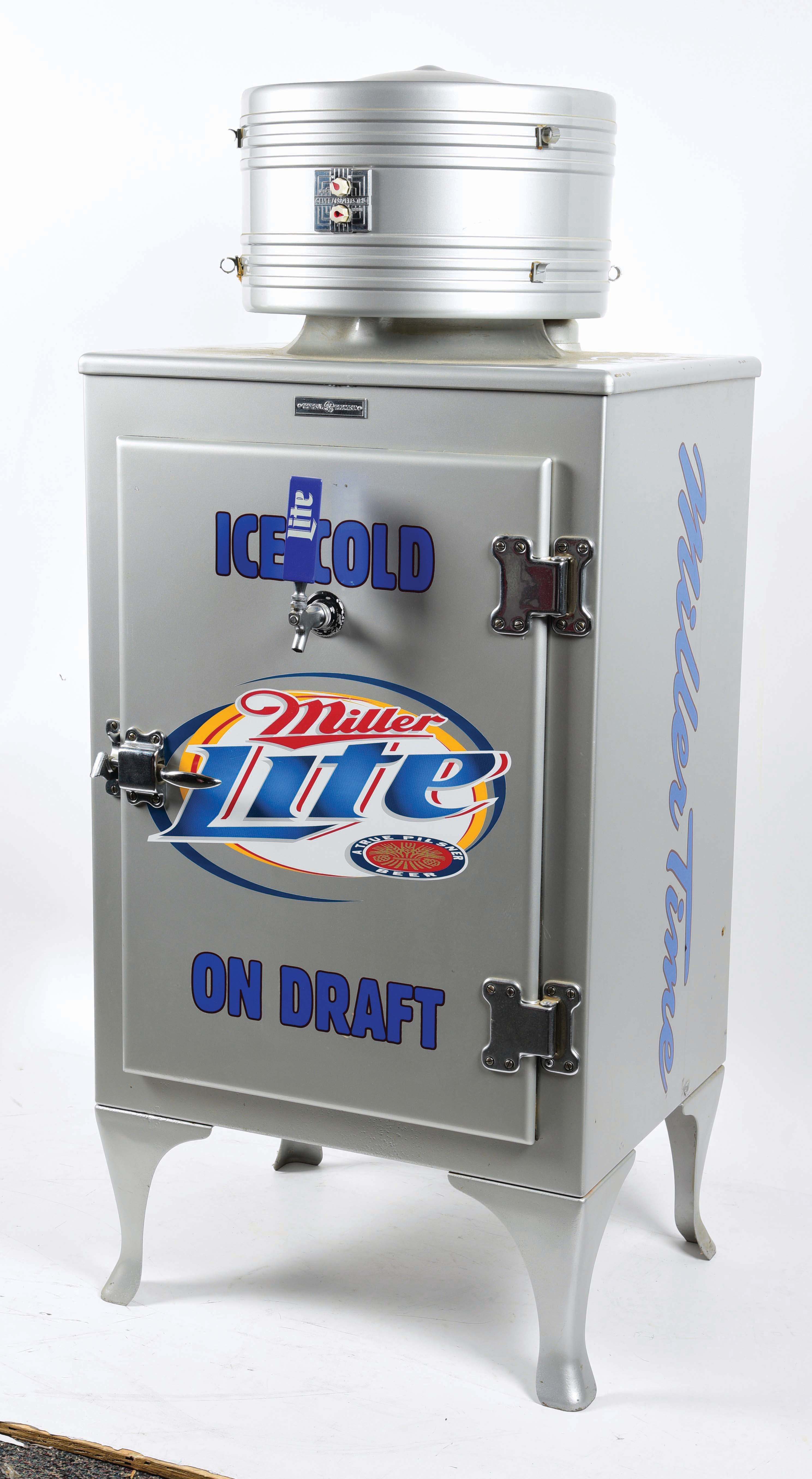 Lot Detail MILLER LITE ICE COLD REFRIGERATOR.