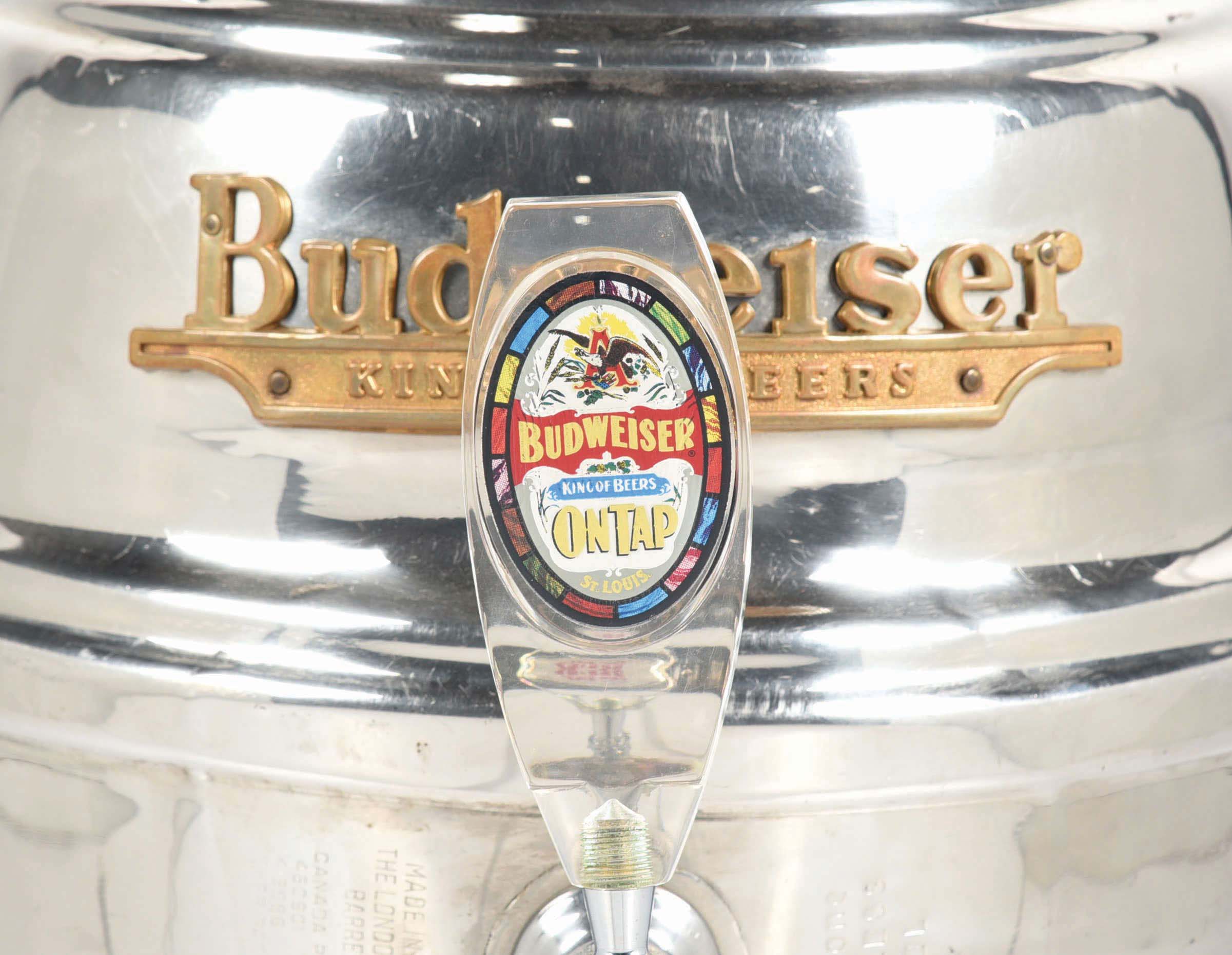 Lot Detail LONDON & PETROLIA BARREL CO. BUDWEISER BEER DISPENSER