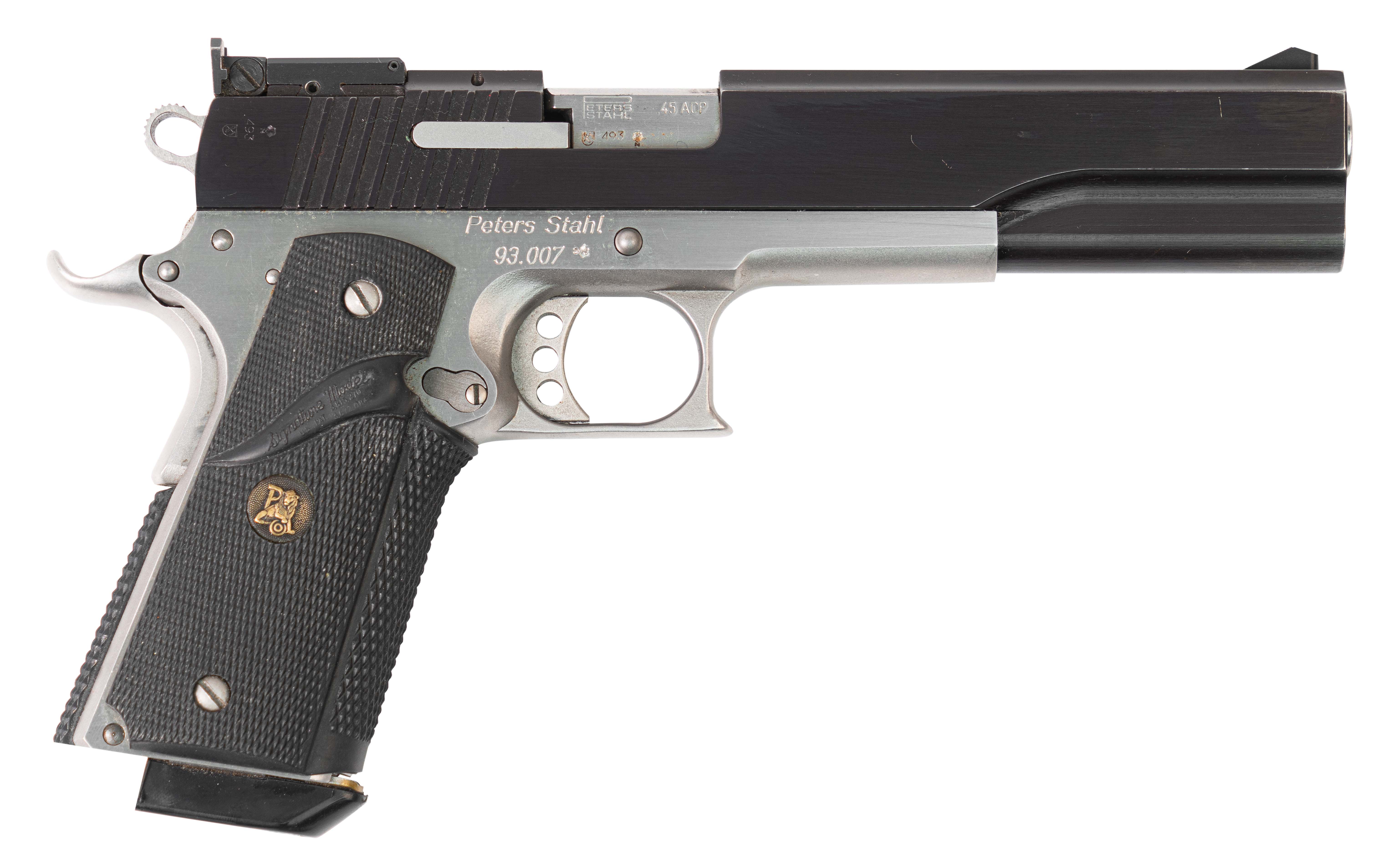Peters Stahl .45 ACP, 93.007, § B mit Wechsellauf 9 mm Luger, § B