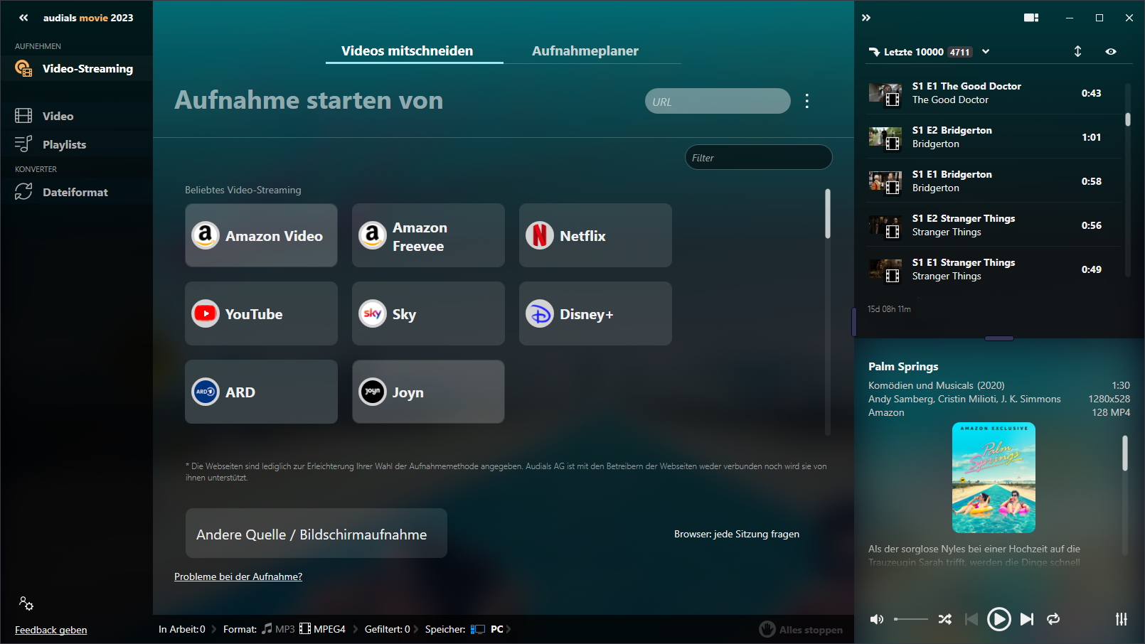 Netflix aufnehmen legal, schnell, kostenlos