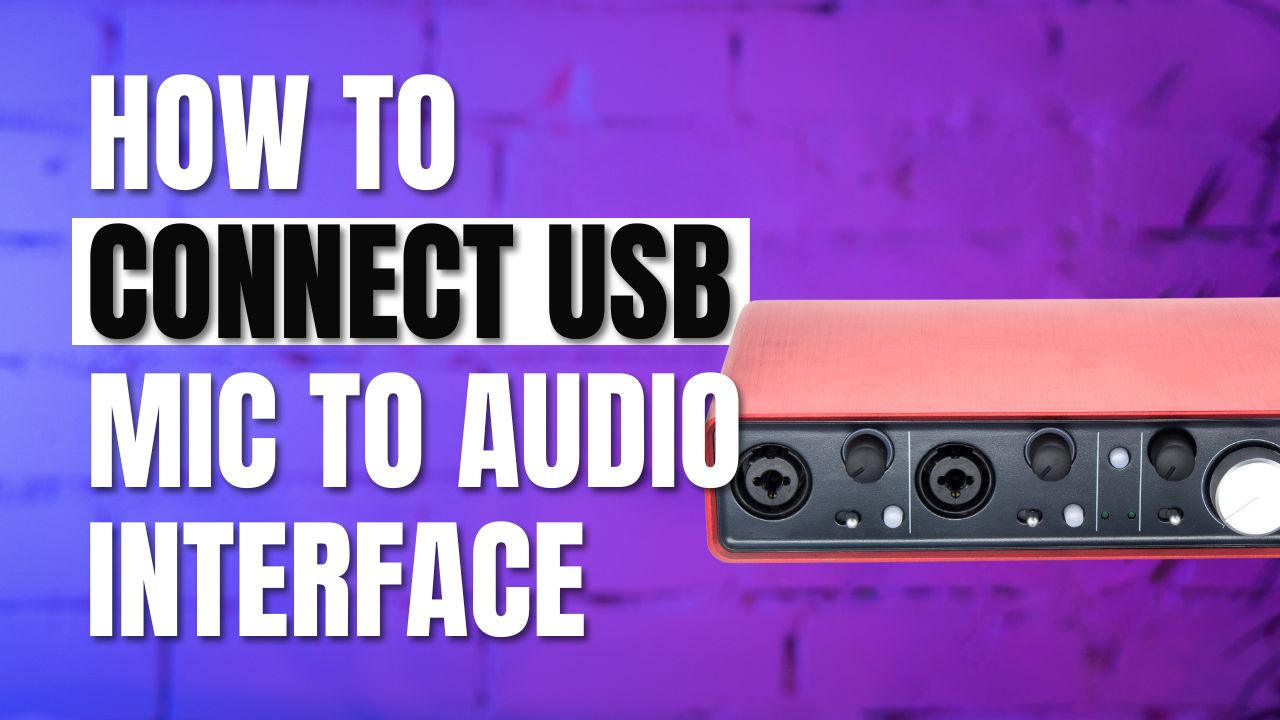 StepbyStep How to Connect USB Mic to Audio Interface?