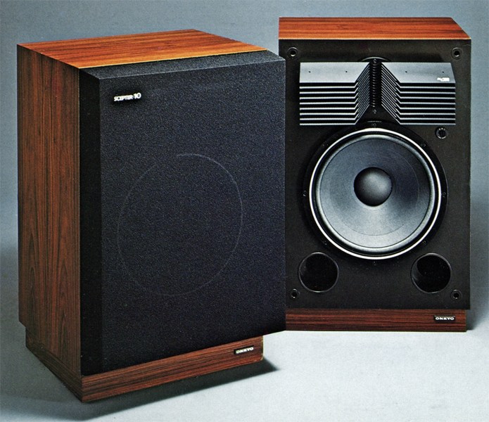 RARE Pr Onkyo Scepter 10 Top Line Horn Speakers,Vintage,Efficient,BUILT
