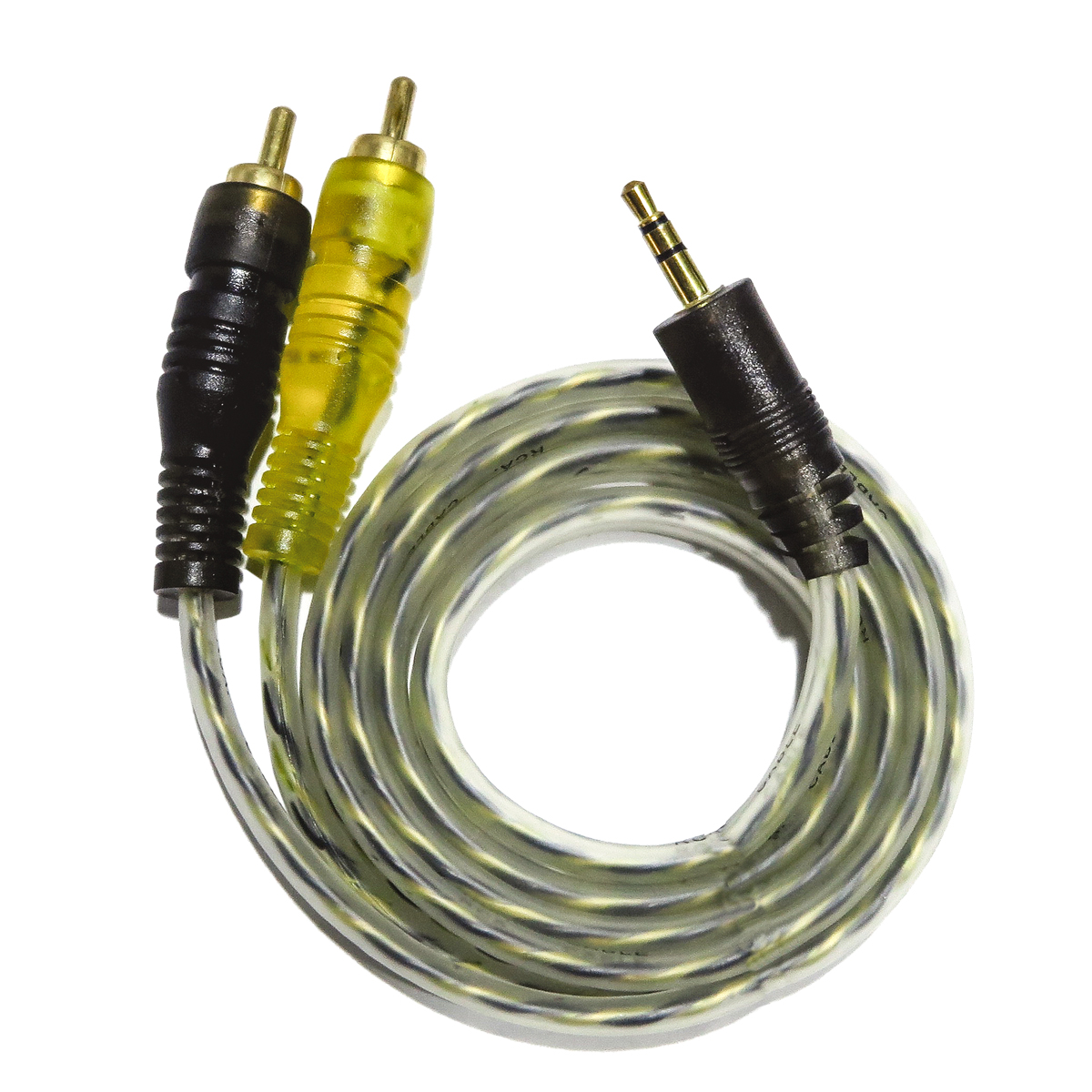 Cable de 2 RCA a 1 plug 3.5mm 90cm Audiobahn