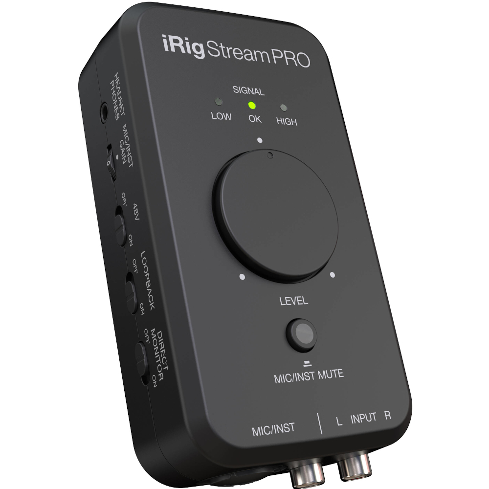 IRIG STREAM PRO Interfaz de Audio para Transmision por Celular o Tablet 4 IN/ 2 OUT Audiocustom