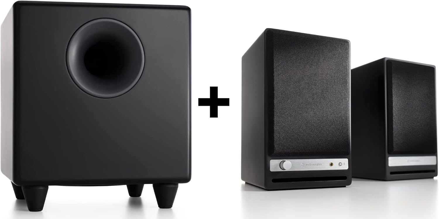 HD3 Home Music System w/Bluetooth aptXHD & S8 Powered Subwoofer (Black