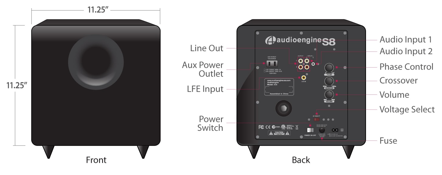 S8 Powered Subwoofer — Audioengine