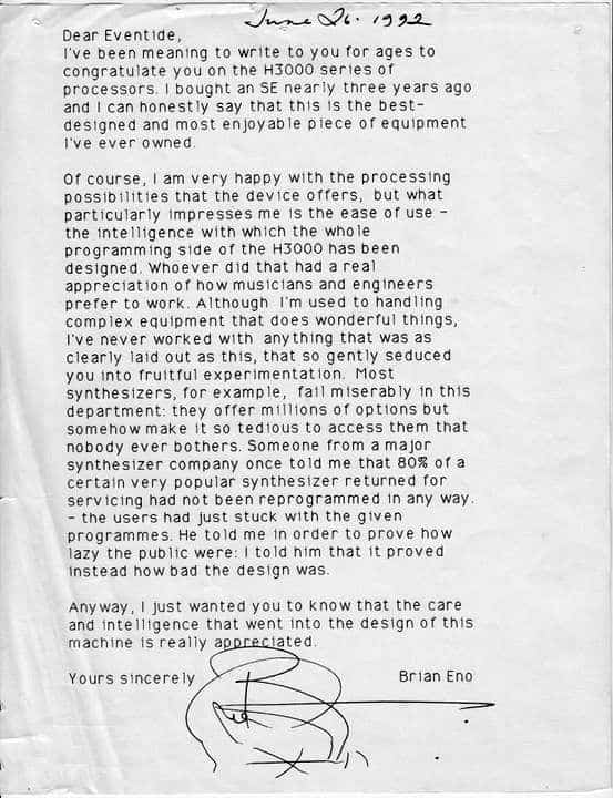 The best designed and most enjoyable effects unit ever Eventide H3000