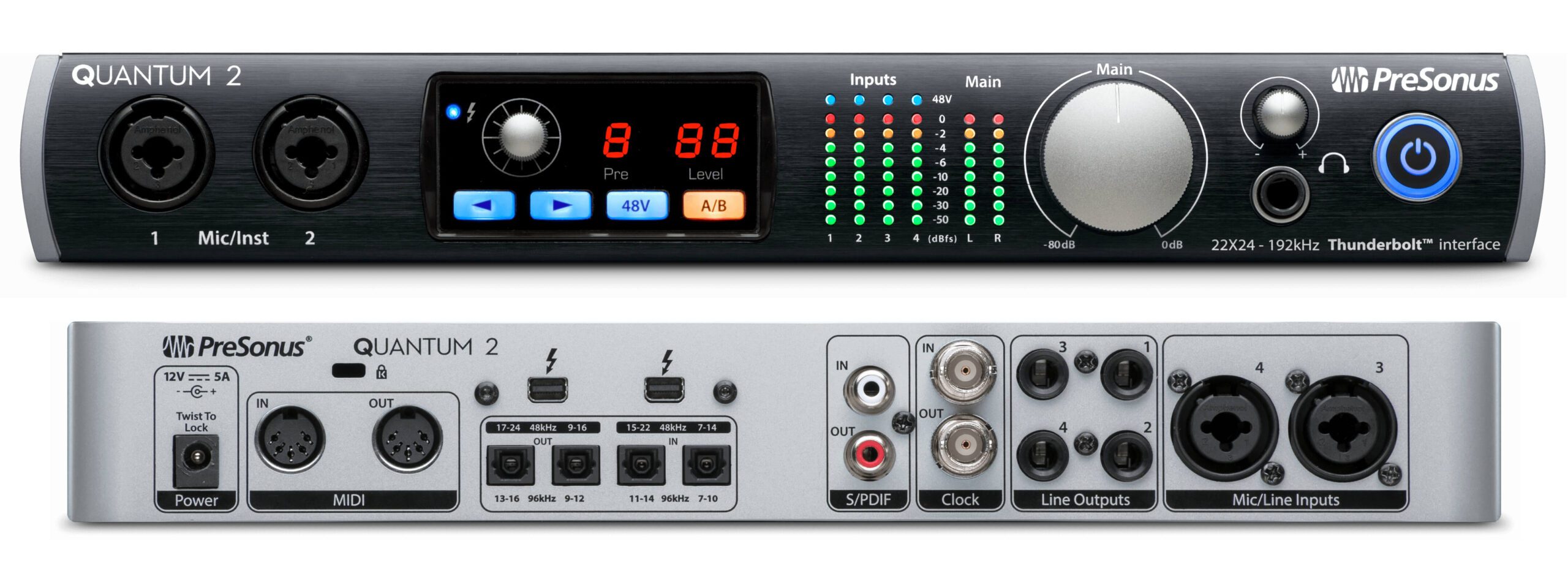 PreSonus Quantum 2 22×24 Thunderbolt™ Audio Interface Audio Shop Dubai