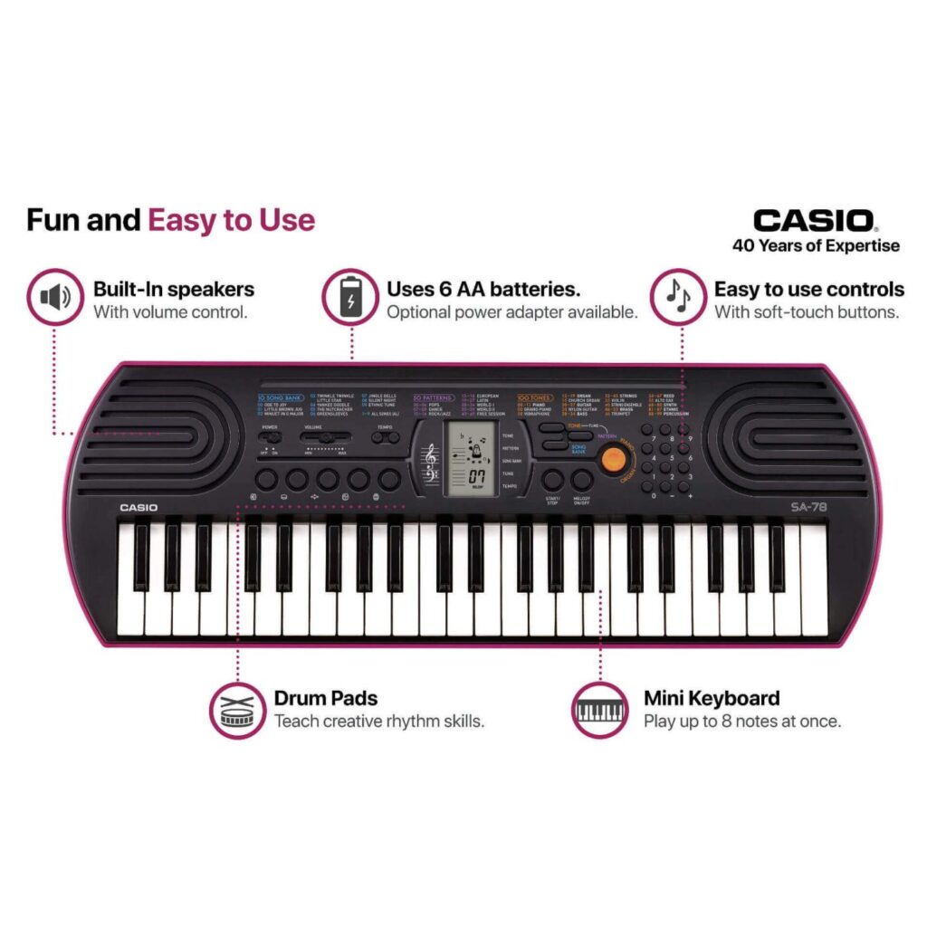 Casio Kids Keyboard SA78 Audio Shop Nepal