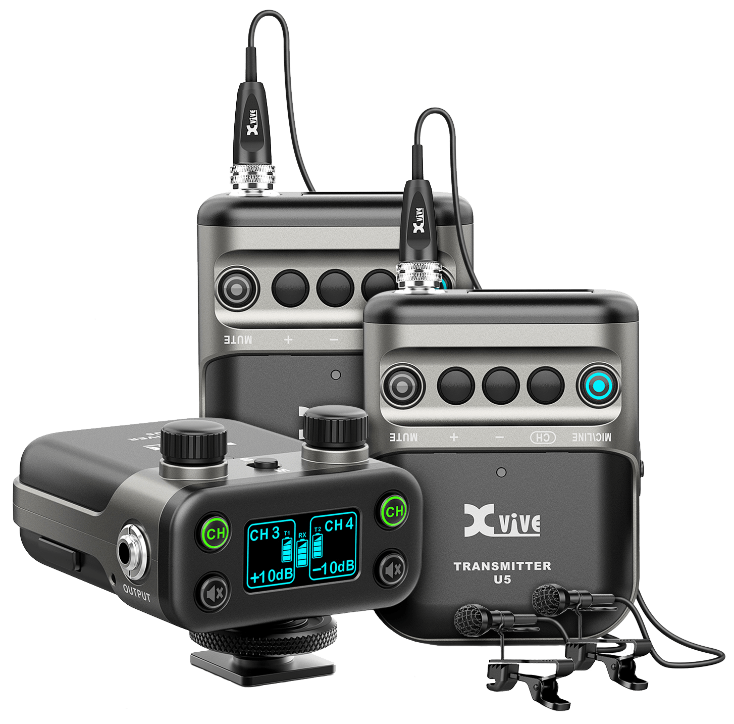 Xvive U5T2 Wireless Lavalier Microphone System Audio Shop Nepal