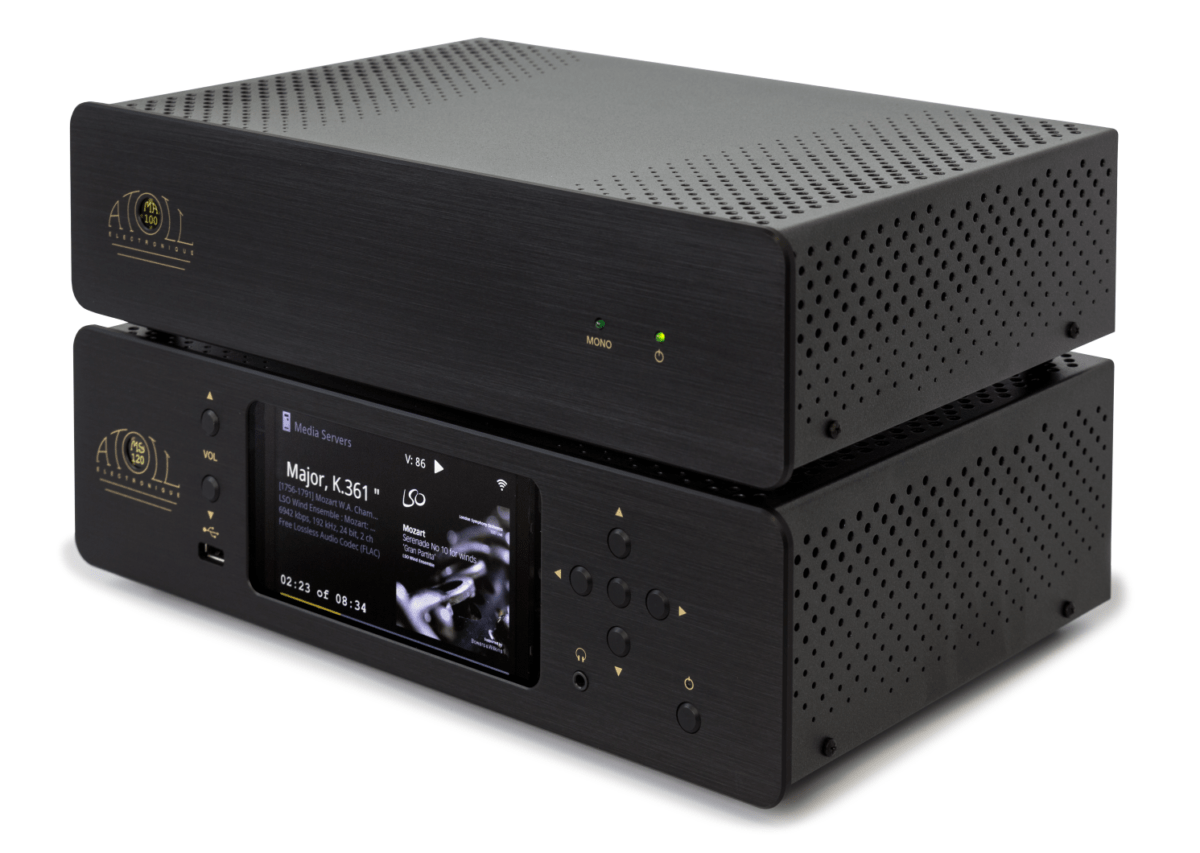 Atoll MS120 + MA100 voor- en eind- versterker - AudioZaal