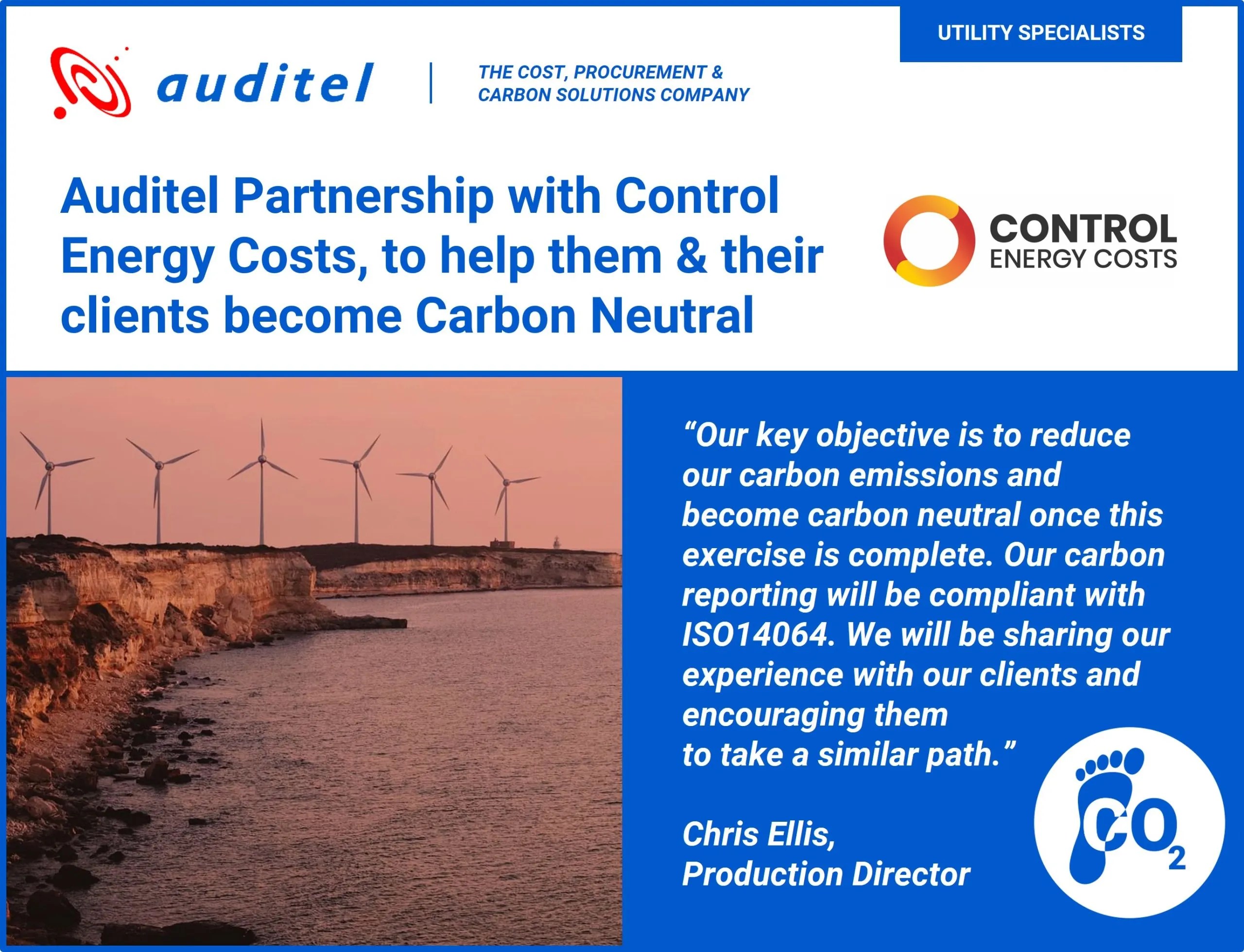 Auditel Partnership with Control Energy Costs, to help them & their