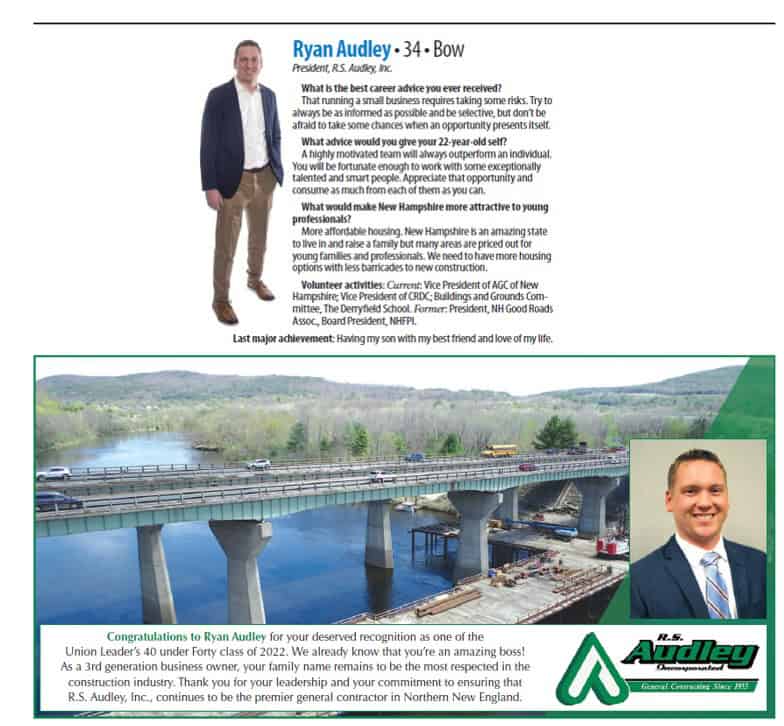 Audley Construction NH General Contracting Roads, bridges, utilities