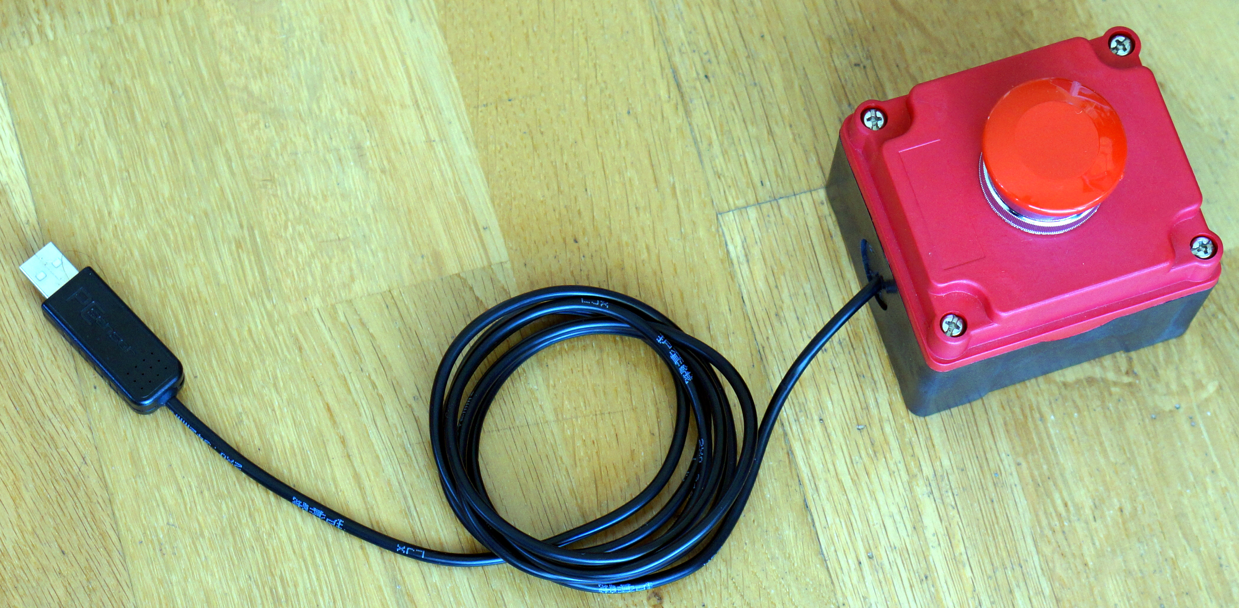 A Big Red Button as a onekey USB keyboard Joel S Aufrecht Home Page