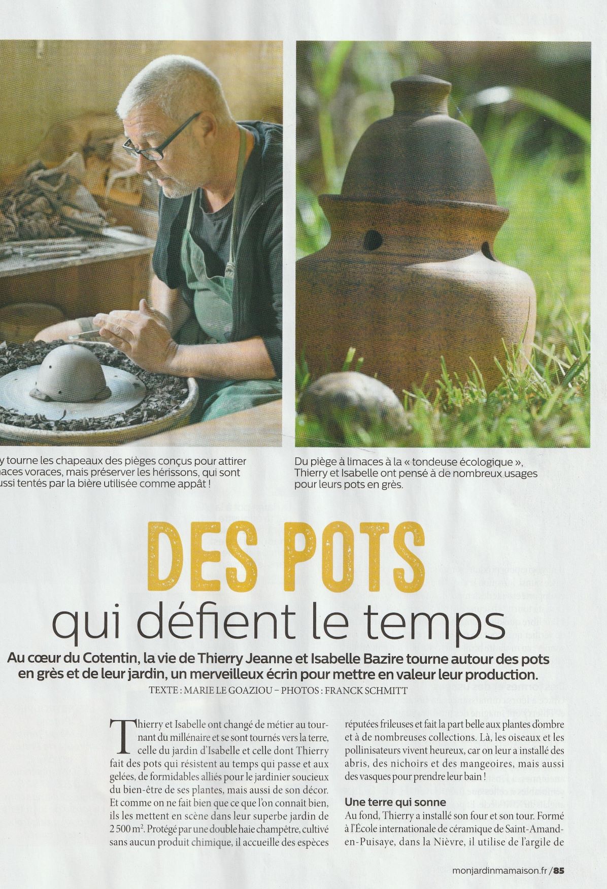 mon jardin et ma maison février 2022 Poterie
