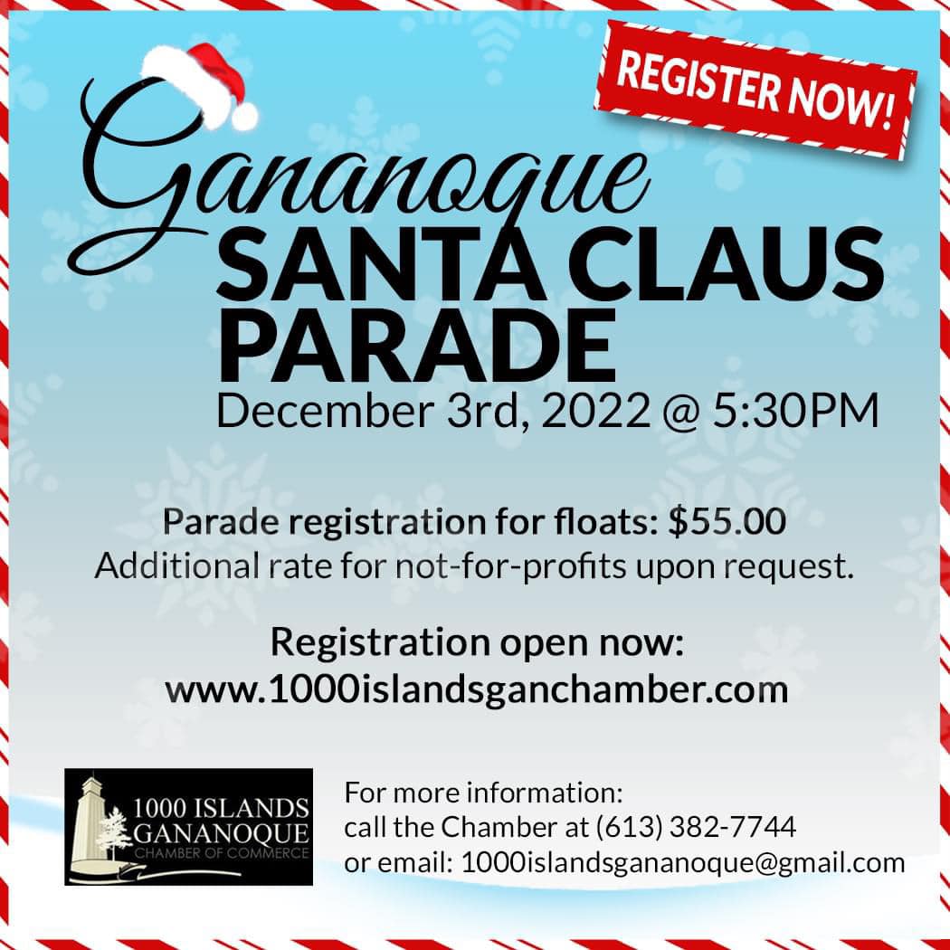 Gananoque Festival of Lights Santa Claus Parade Augusta Township