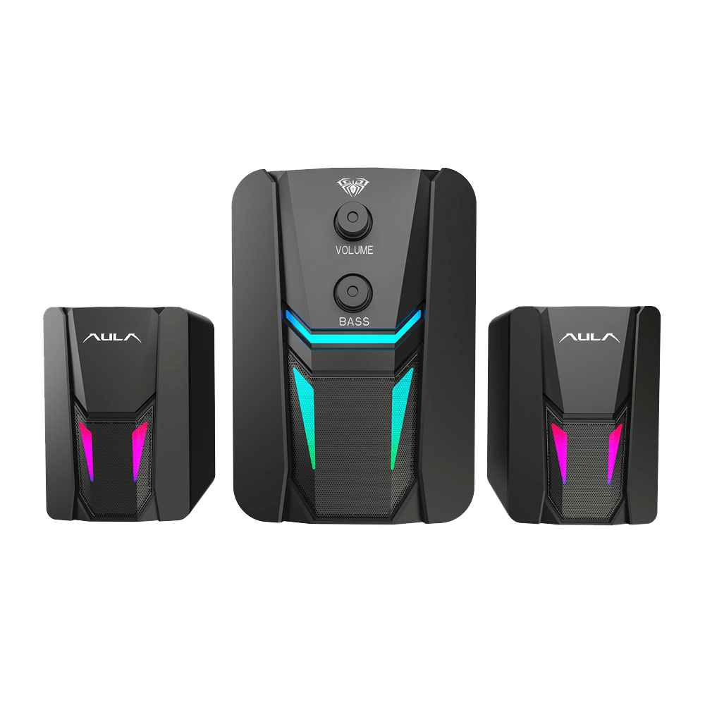 AULA Gaming Speaker N107 Multicolour Desktop Speaker 2.0