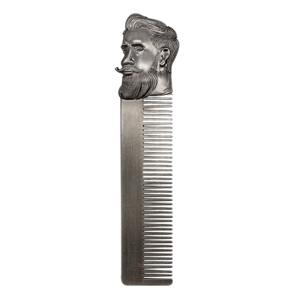 Metal Beard Comb Aura Barber Studio