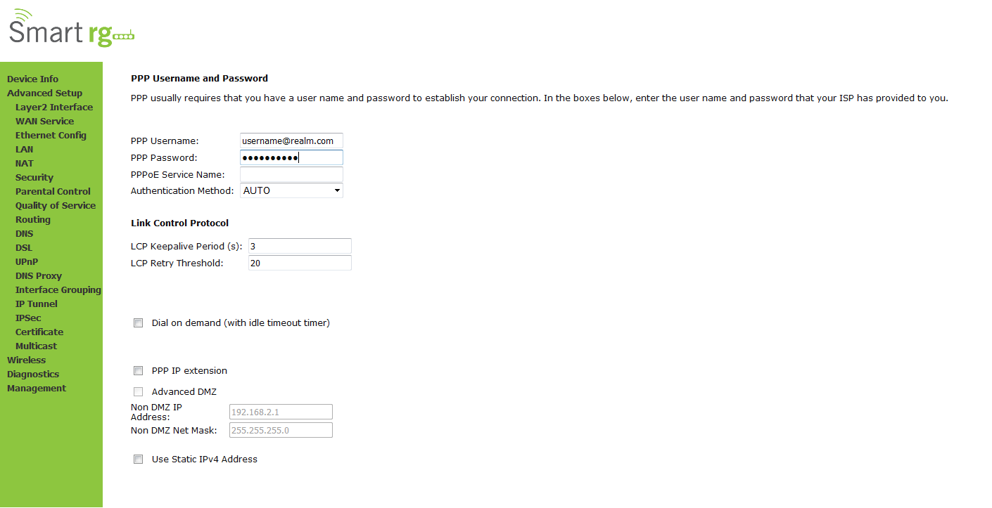 Smart Wireless RG Modem