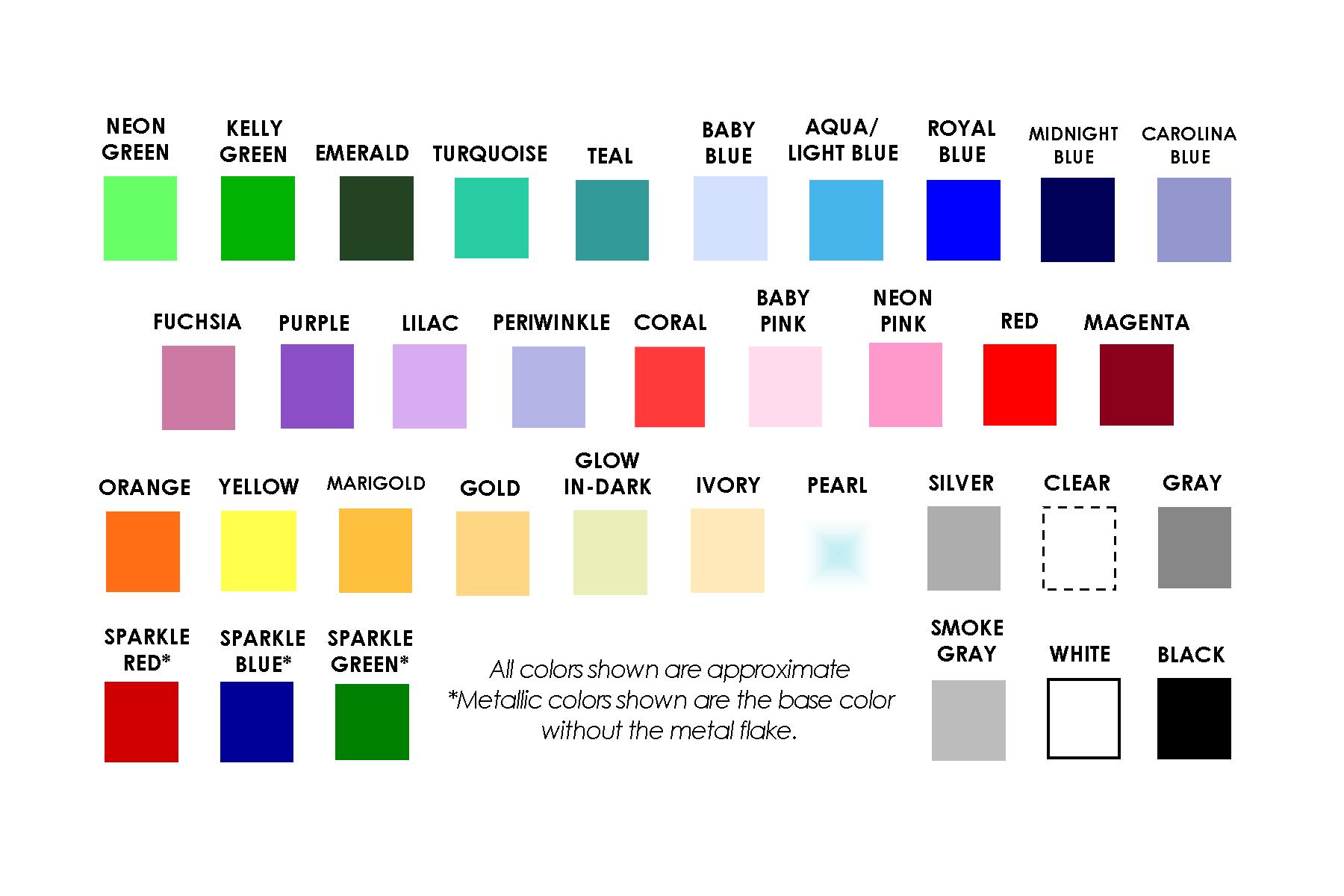 Affordable Dentures Color Chart