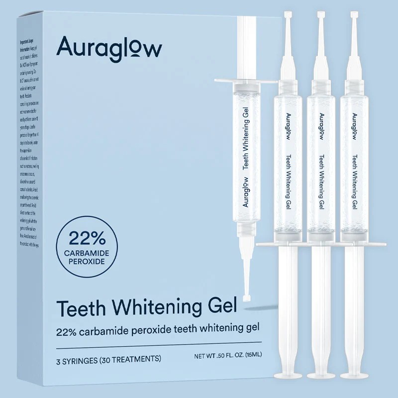 Auraglow 22 Teeth Whitening Gel 22 Carbamide Peroxide Teeth Whitening Gel