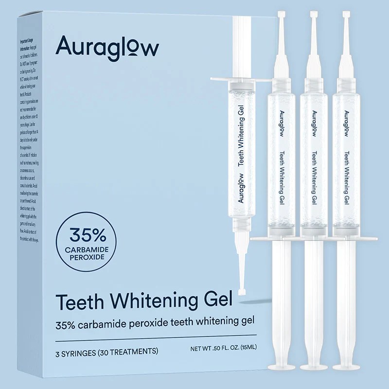 Auraglow 35% Teeth Whitening Gel | Carbamide Peroxide Teeth Whitening Gel