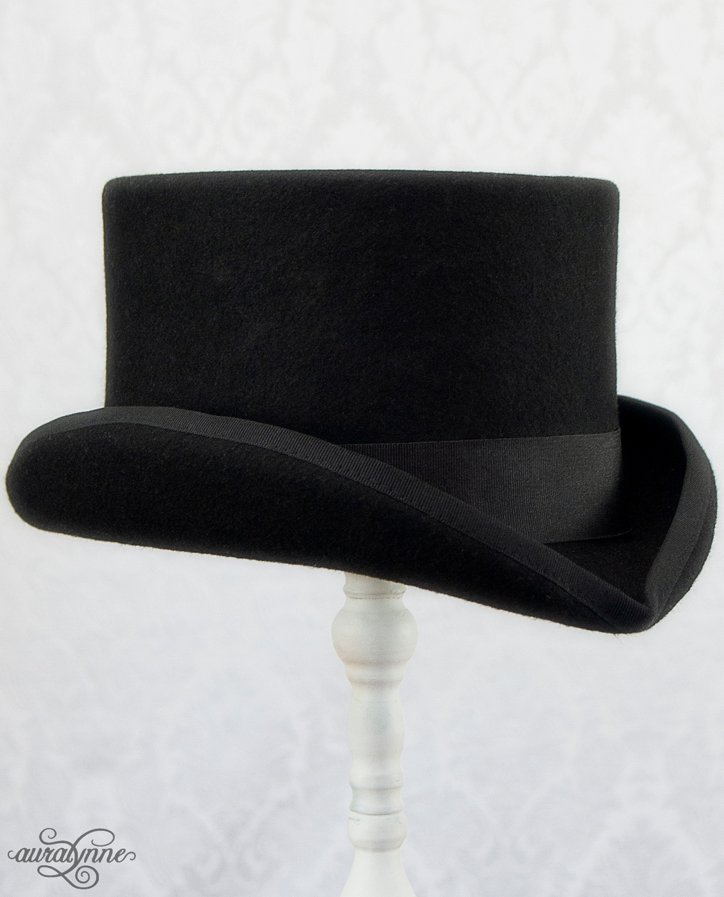Wool Top Hat with Pointed Front auralynne