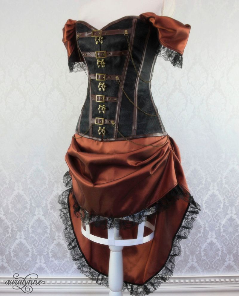 Clockwork Princess Steampunk Dress with Fashion Corset auralynne
