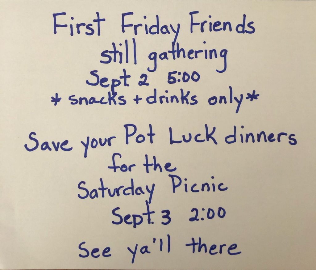 First Friday September AuSable Acres Property Owners Association