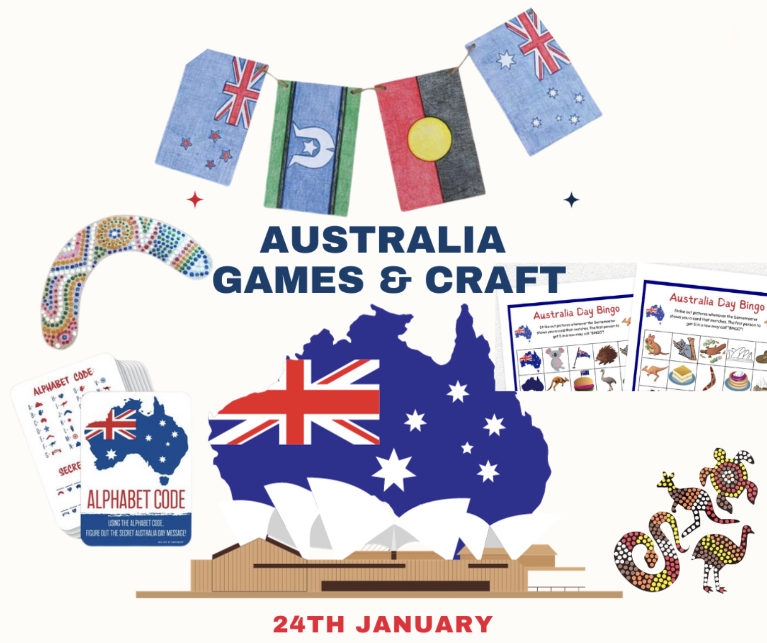 Australia Day Games and Craft The Auslan Place