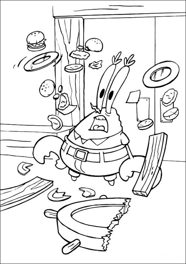 Herr Krabs 001 Ausmalbilder
