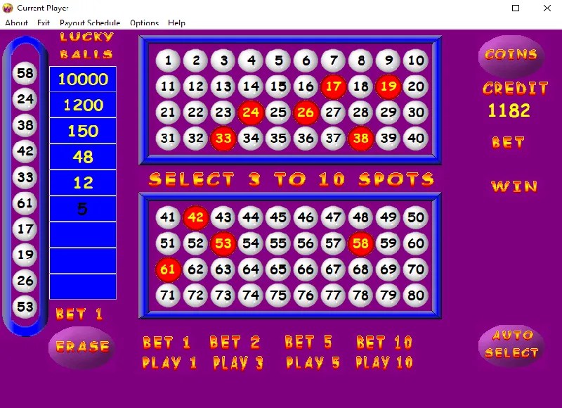 multi game keno * Play up to 10 keno games simultaneously