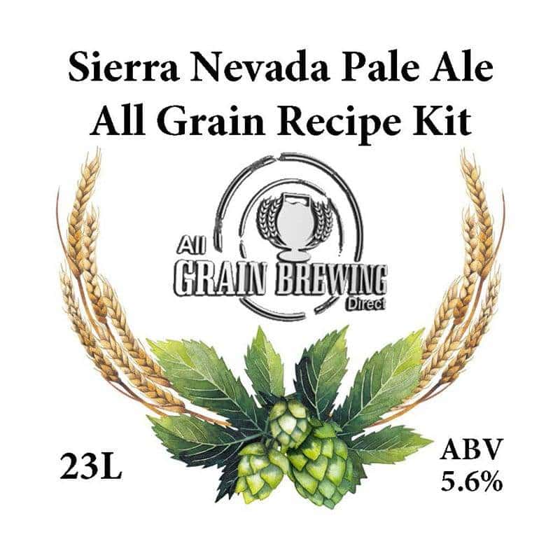 Sierra Nevada Pale Ale All Grain Recipe Kit 23L FREE FREIGHT Australia