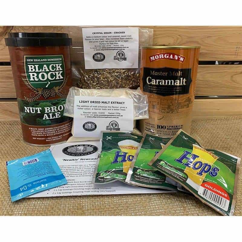 The Newkie Newcastle Brown Ale Recipe Kit Aussie Brewmakers