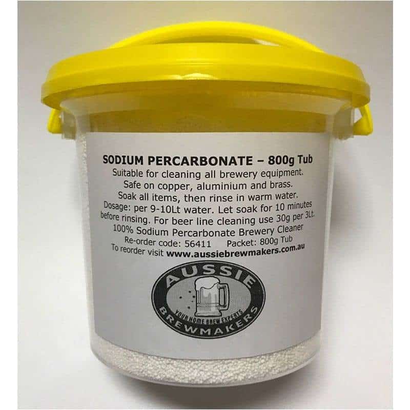 Sodium Percarbonate Brewery Cleaner 800g Tub Aussie Brewmakers