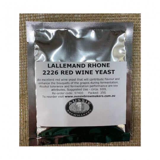 Lallemand Rhone 2226 Red Wine Yeast 35g » Aussie Brewmakers
