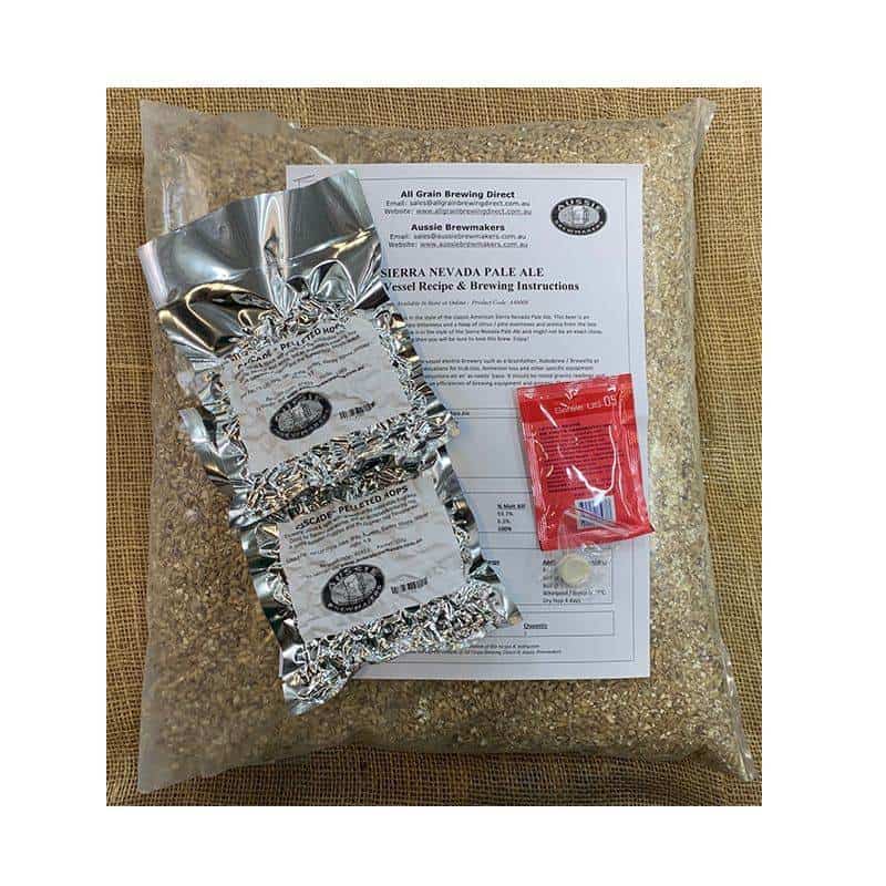Sierra Nevada Pale Ale All Grain Recipe Kit 23L FREE FREIGHT Australia
