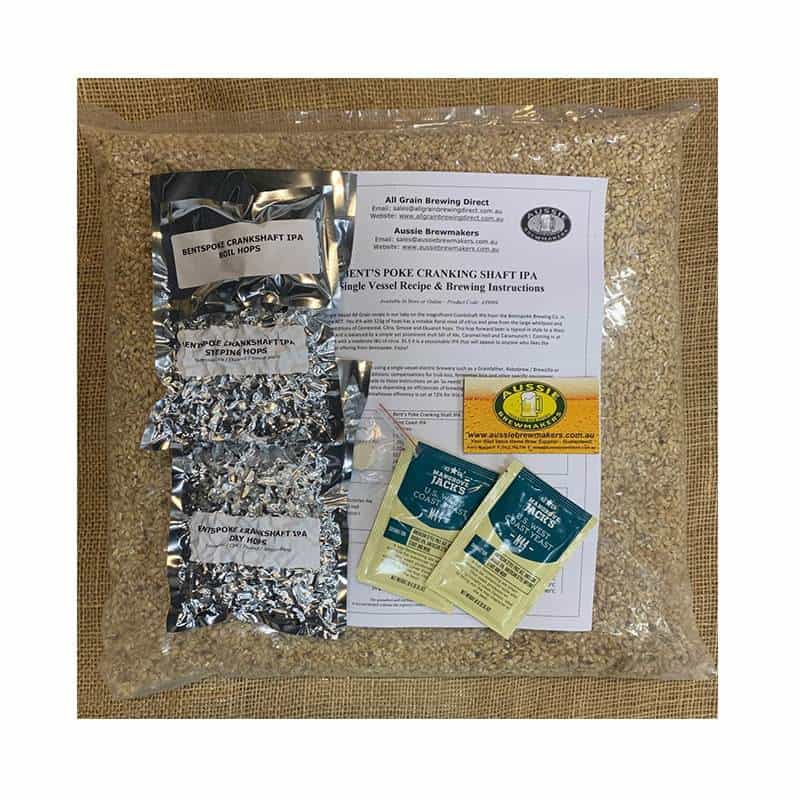 Bent's Poke Cranking Shaft IPA All Grain Recipe Kit 23L » Aussie Brewmakers
