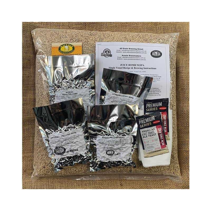 Juice Bomb NEIPA All Grain Recipe Kit 23L FREE FREIGHT Australia Wide