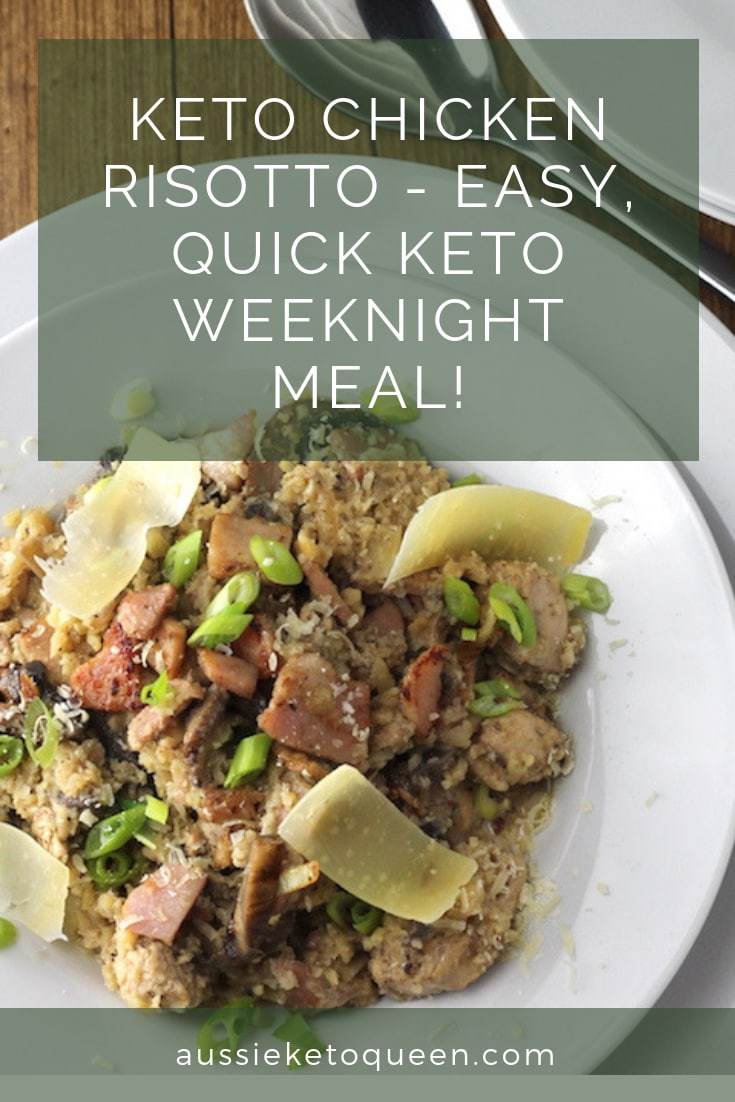 Keto Chicken Risotto Aussie Keto Queen