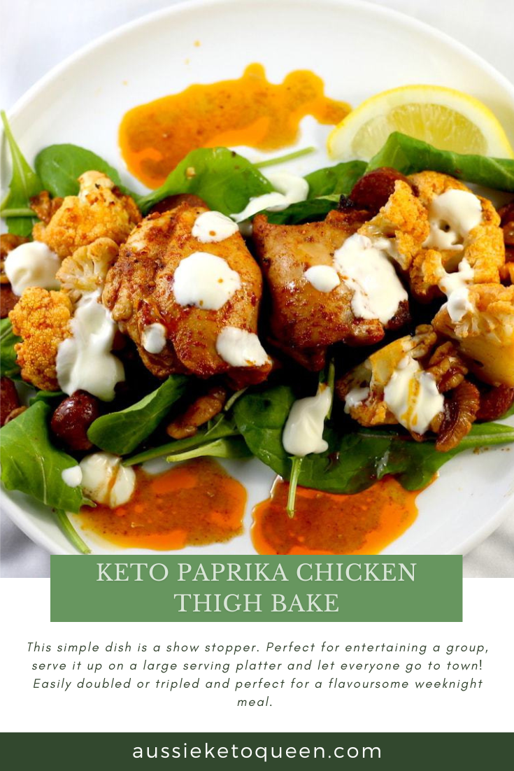 Keto Paprika Chicken Thigh Bake Aussie Keto Queen