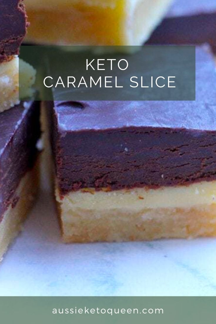 Keto Caramel Slice Aussie Keto Queen
